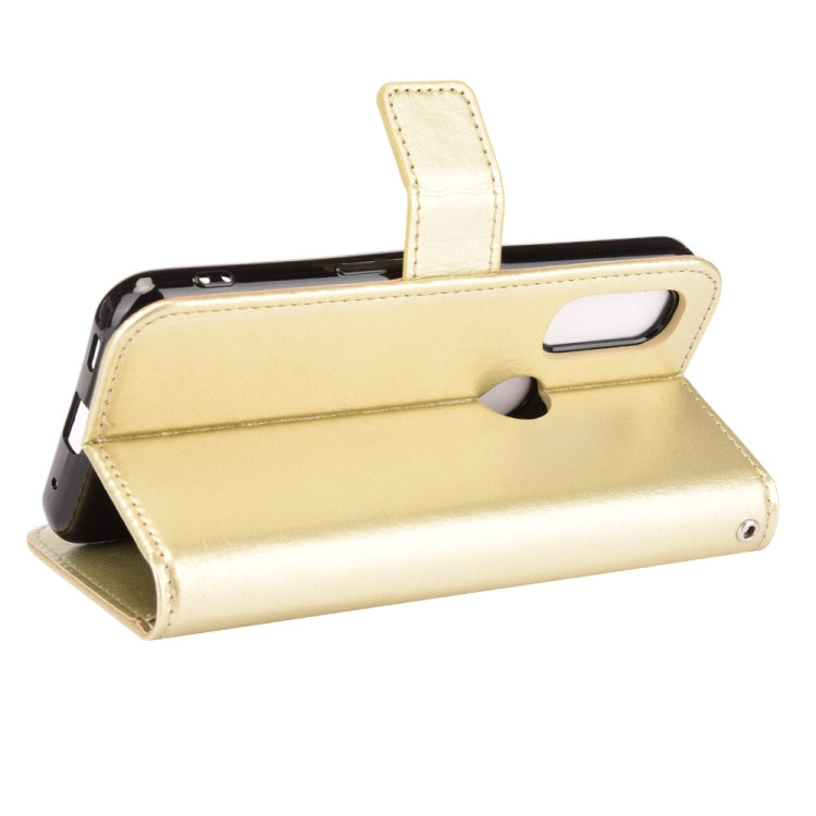 For Fujitsu Arrows WE Crazy Horse Texture Horizontal Flip Leather Case with Holder & Card Slots & Lanyard