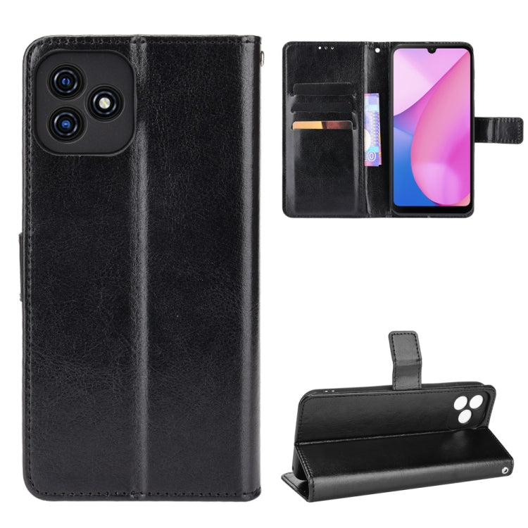 For Blackview Oscal C20 Crazy Horse Texture Horizontal Flip Leather Case with Holder & Card Slots & Lanyard