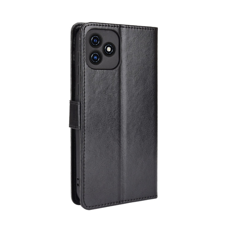 For Blackview Oscal C20 Crazy Horse Texture Horizontal Flip Leather Case with Holder & Card Slots & Lanyard