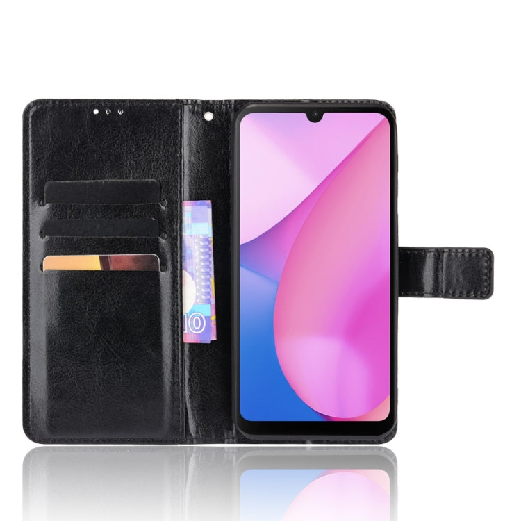For Blackview Oscal C20 Crazy Horse Texture Horizontal Flip Leather Case with Holder & Card Slots & Lanyard