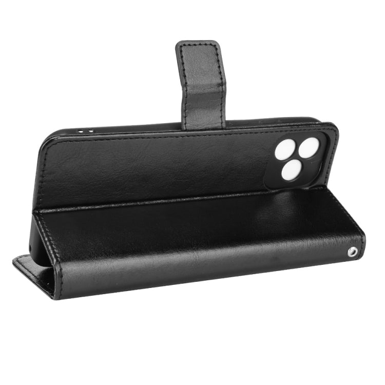 For Blackview Oscal C20 Crazy Horse Texture Horizontal Flip Leather Case with Holder & Card Slots & Lanyard