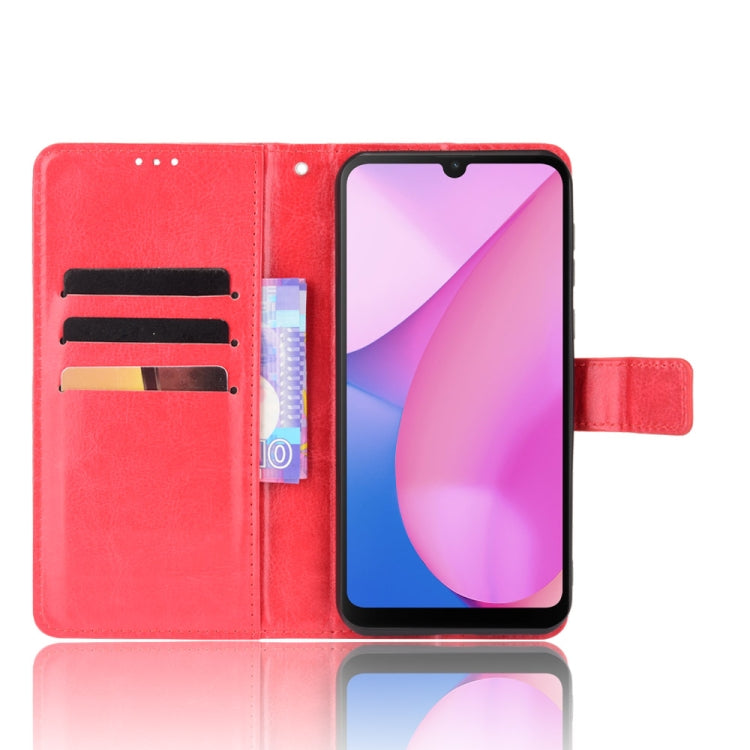 For Blackview Oscal C20 Crazy Horse Texture Horizontal Flip Leather Case with Holder & Card Slots & Lanyard