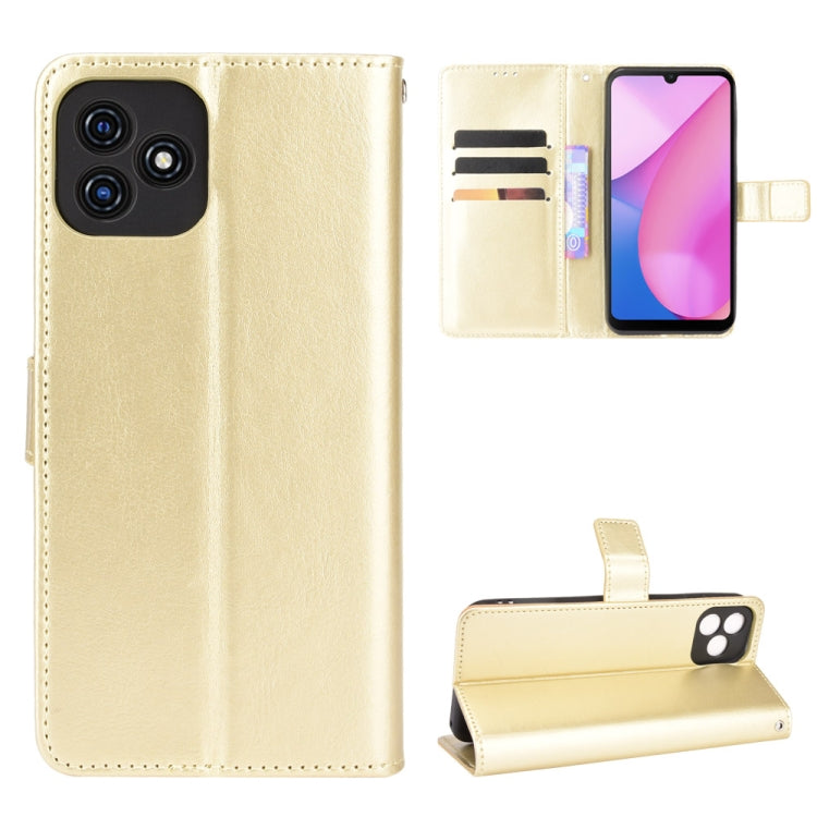 For Blackview Oscal C20 Crazy Horse Texture Horizontal Flip Leather Case with Holder & Card Slots & Lanyard