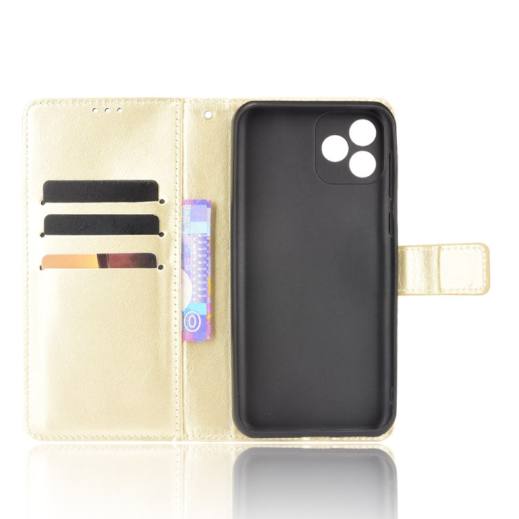 For Blackview Oscal C20 Crazy Horse Texture Horizontal Flip Leather Case with Holder & Card Slots & Lanyard