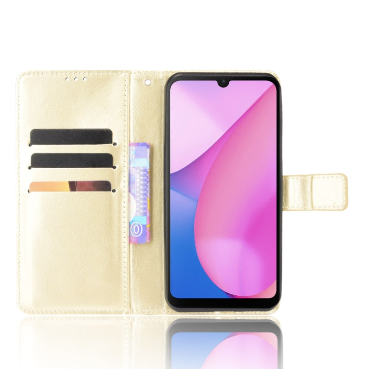 For Blackview Oscal C20 Crazy Horse Texture Horizontal Flip Leather Case with Holder & Card Slots & Lanyard