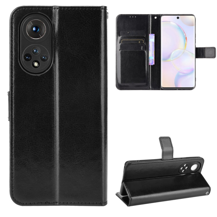 For Honor 50 Crazy Horse Texture Horizontal Flip Leather Case with Holder & Card Slots & Lanyard