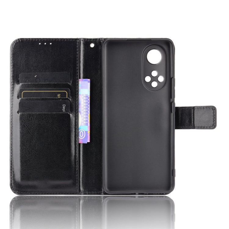 For Honor 50 Crazy Horse Texture Horizontal Flip Leather Case with Holder & Card Slots & Lanyard