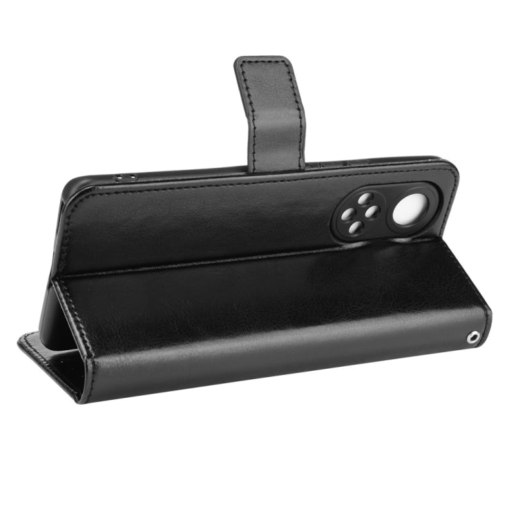 For Honor 50 Crazy Horse Texture Horizontal Flip Leather Case with Holder & Card Slots & Lanyard