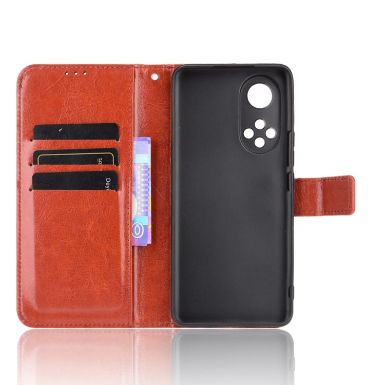 For Honor 50 Crazy Horse Texture Horizontal Flip Leather Case with Holder & Card Slots & Lanyard