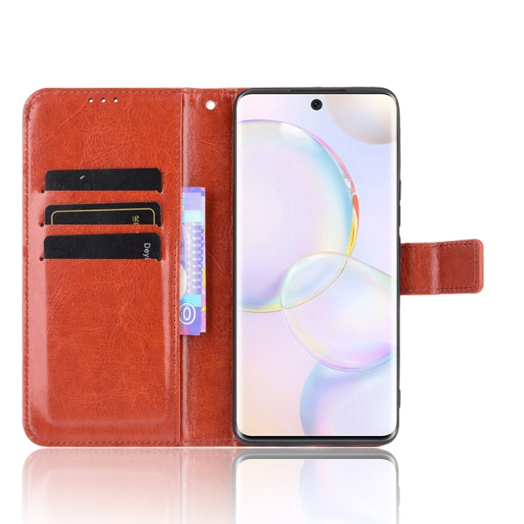 For Honor 50 Crazy Horse Texture Horizontal Flip Leather Case with Holder & Card Slots & Lanyard