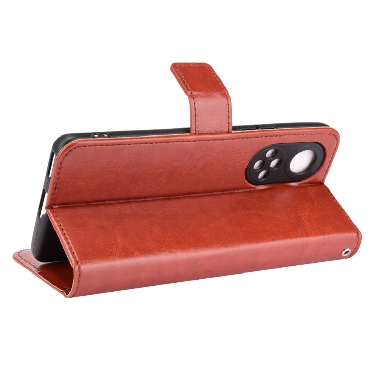 For Honor 50 Crazy Horse Texture Horizontal Flip Leather Case with Holder & Card Slots & Lanyard