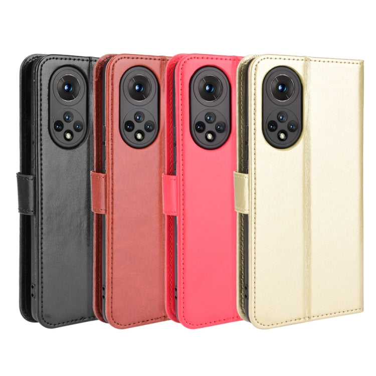 For Honor 50 Crazy Horse Texture Horizontal Flip Leather Case with Holder & Card Slots & Lanyard