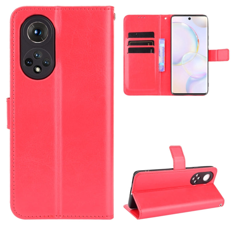 For Honor 50 Crazy Horse Texture Horizontal Flip Leather Case with Holder & Card Slots & Lanyard