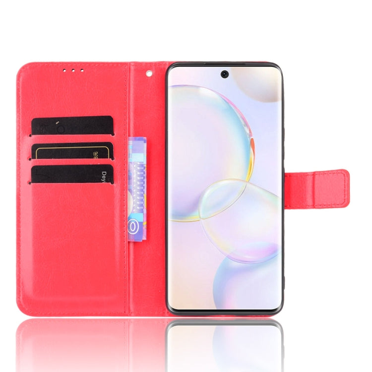 For Honor 50 Crazy Horse Texture Horizontal Flip Leather Case with Holder & Card Slots & Lanyard