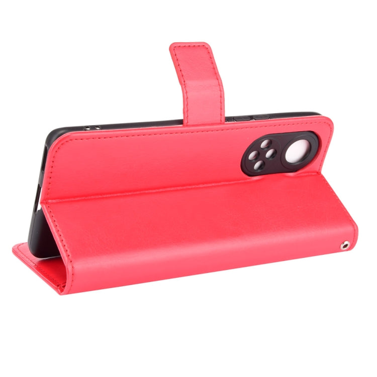 For Honor 50 Crazy Horse Texture Horizontal Flip Leather Case with Holder & Card Slots & Lanyard