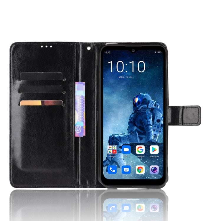 For Oukitel WP13 5G Crazy Horse Texture Horizontal Flip Leather Case with Holder & Card Slots & Lanyard