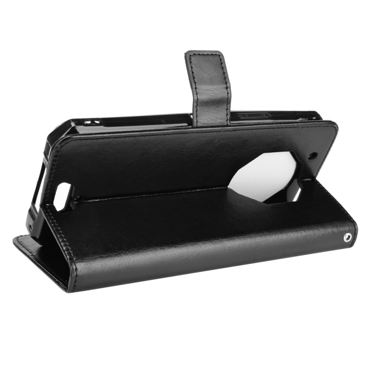 For Oukitel WP13 5G Crazy Horse Texture Horizontal Flip Leather Case with Holder & Card Slots & Lanyard