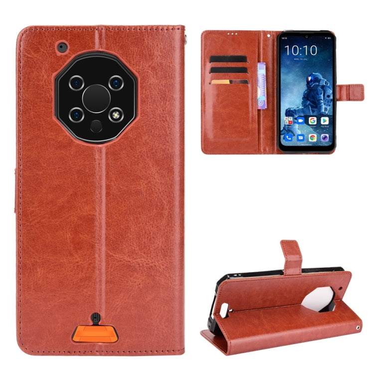 For Oukitel WP13 5G Crazy Horse Texture Horizontal Flip Leather Case with Holder & Card Slots & Lanyard