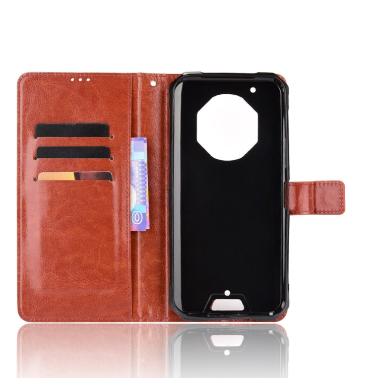 For Oukitel WP13 5G Crazy Horse Texture Horizontal Flip Leather Case with Holder & Card Slots & Lanyard