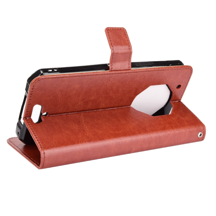 For Oukitel WP13 5G Crazy Horse Texture Horizontal Flip Leather Case with Holder & Card Slots & Lanyard