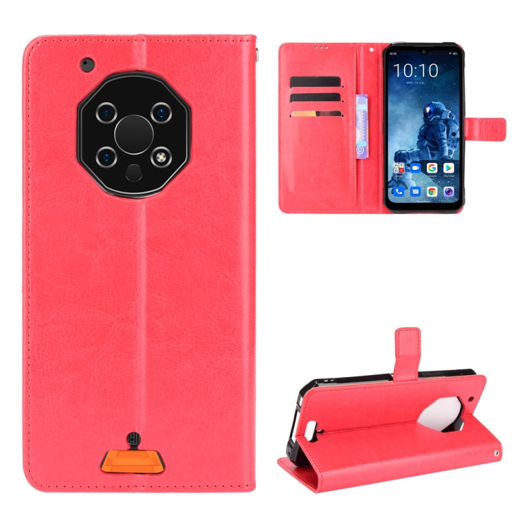 For Oukitel WP13 5G Crazy Horse Texture Horizontal Flip Leather Case with Holder & Card Slots & Lanyard