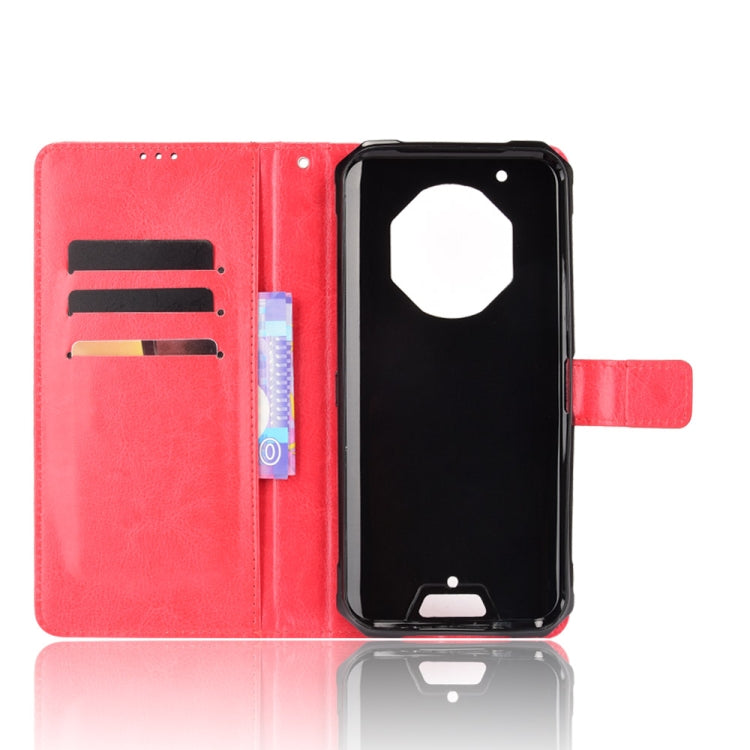 For Oukitel WP13 5G Crazy Horse Texture Horizontal Flip Leather Case with Holder & Card Slots & Lanyard