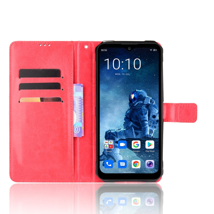 For Oukitel WP13 5G Crazy Horse Texture Horizontal Flip Leather Case with Holder & Card Slots & Lanyard