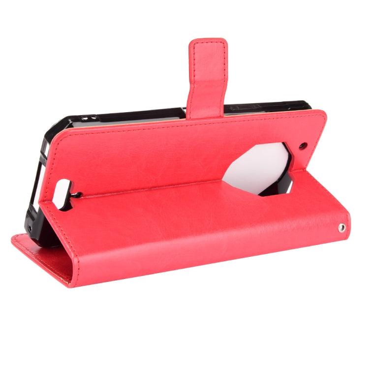 For Oukitel WP13 5G Crazy Horse Texture Horizontal Flip Leather Case with Holder & Card Slots & Lanyard