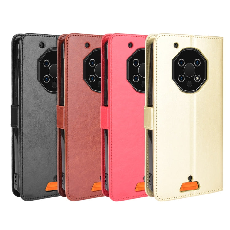 For Oukitel WP13 5G Crazy Horse Texture Horizontal Flip Leather Case with Holder & Card Slots & Lanyard