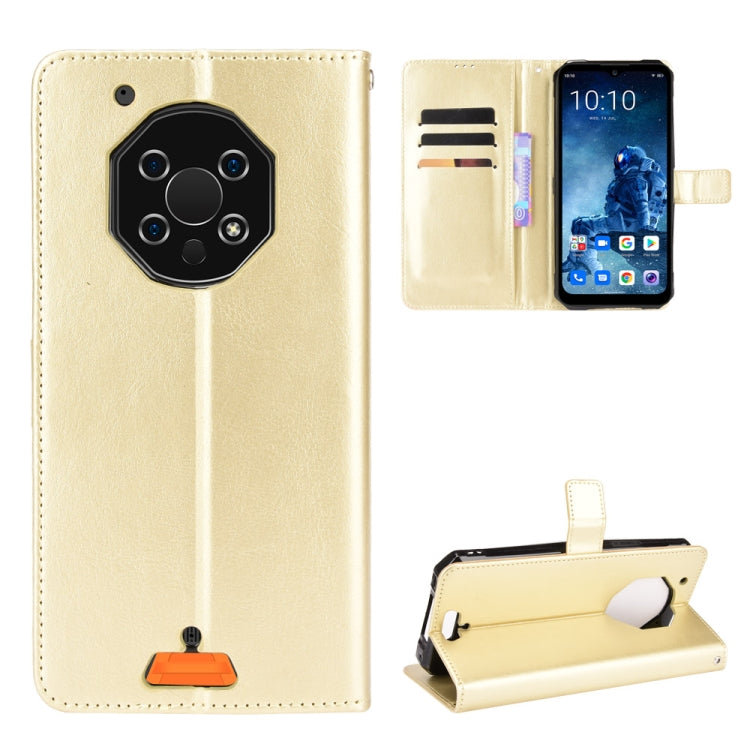 For Oukitel WP13 5G Crazy Horse Texture Horizontal Flip Leather Case with Holder & Card Slots & Lanyard
