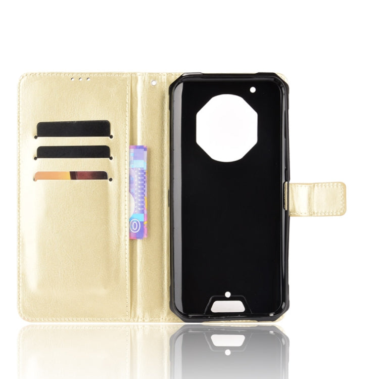 For Oukitel WP13 5G Crazy Horse Texture Horizontal Flip Leather Case with Holder & Card Slots & Lanyard