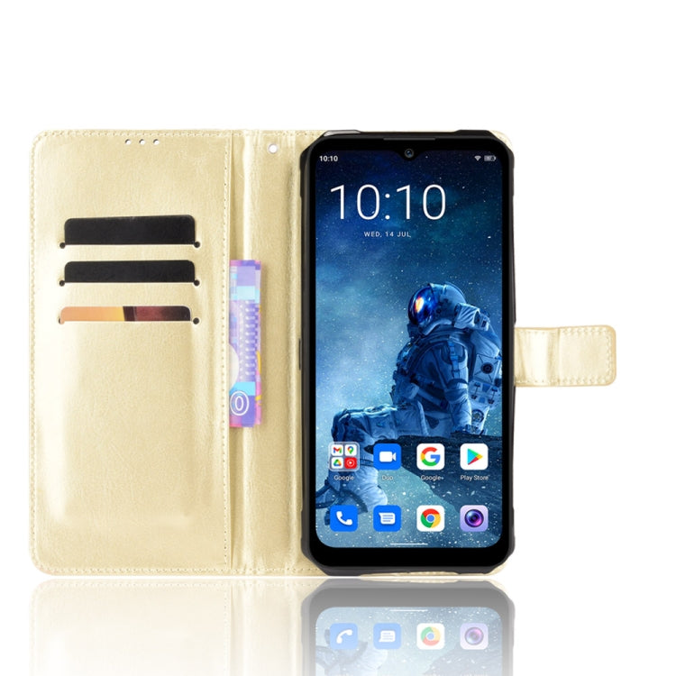 For Oukitel WP13 5G Crazy Horse Texture Horizontal Flip Leather Case with Holder & Card Slots & Lanyard