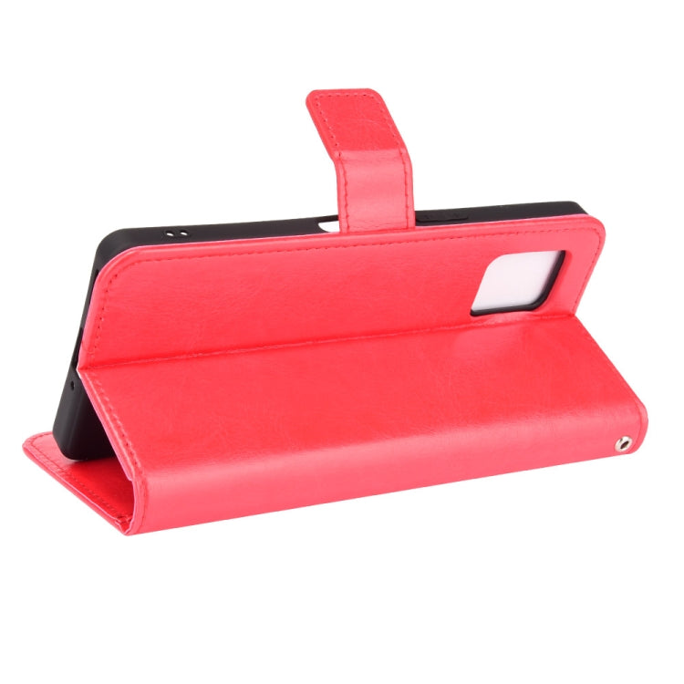 For Aquos Zero6 Crazy Horse Texture Horizontal Flip Leather Case with Holder & Card Slots & Lanyard