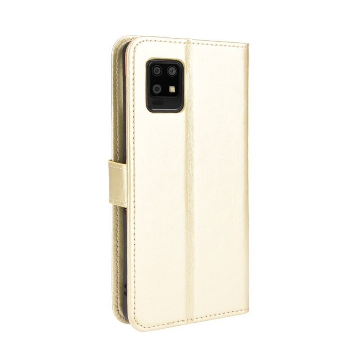 For Aquos Zero6 Crazy Horse Texture Horizontal Flip Leather Case with Holder & Card Slots & Lanyard