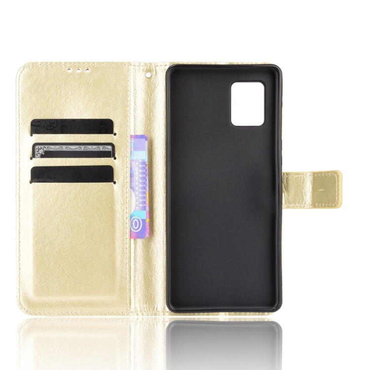 For Aquos Zero6 Crazy Horse Texture Horizontal Flip Leather Case with Holder & Card Slots & Lanyard