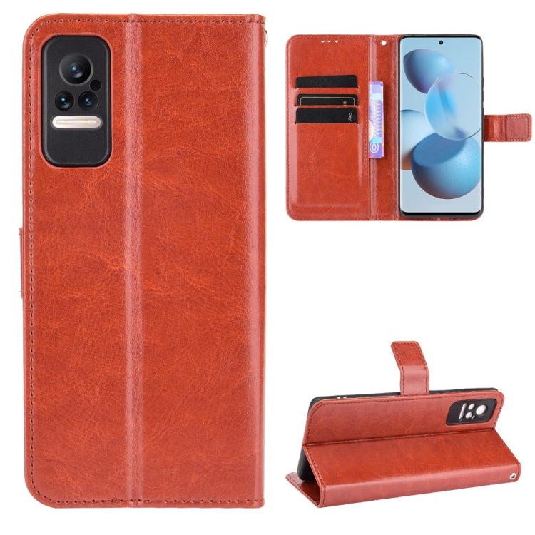 For Xiaomi Civi Crazy Horse Texture Horizontal Flip Leather Case with Holder & Card Slots & Lanyard