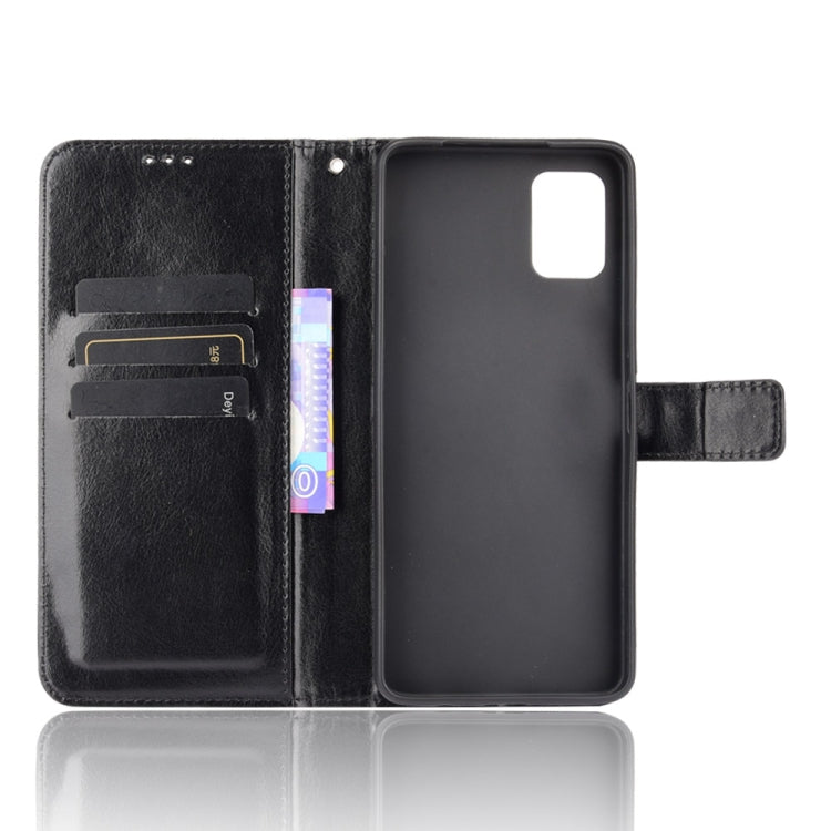 For Umidigi A11 Pro Max Crazy Horse Texture Horizontal Flip Leather Case with Holder & Card Slots & Lanyard
