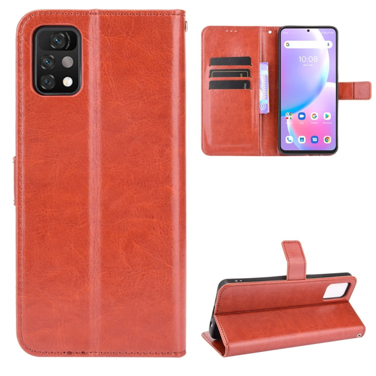 For Umidigi A11 Pro Max Crazy Horse Texture Horizontal Flip Leather Case with Holder & Card Slots & Lanyard