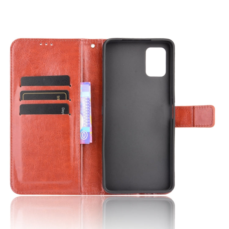For Umidigi A11 Pro Max Crazy Horse Texture Horizontal Flip Leather Case with Holder & Card Slots & Lanyard