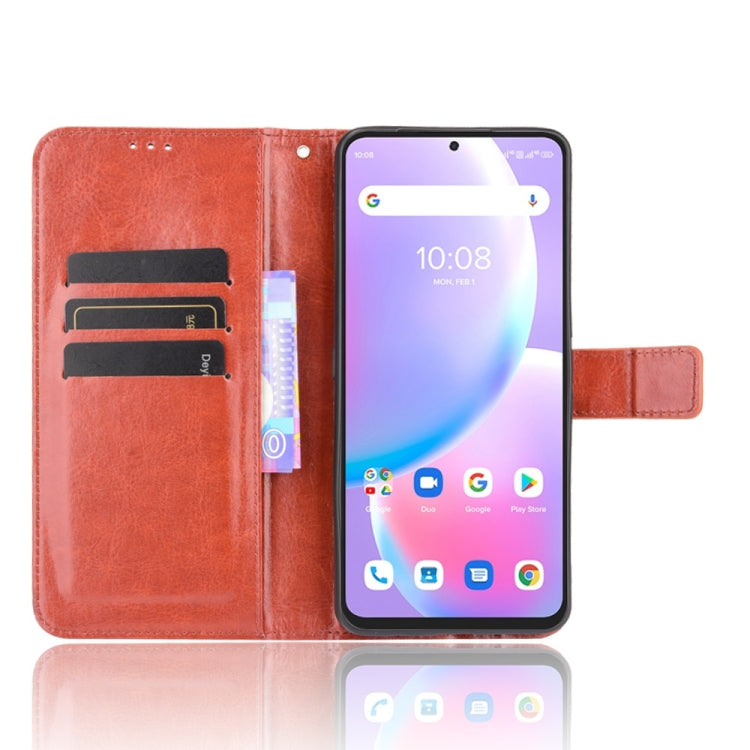 For Umidigi A11 Pro Max Crazy Horse Texture Horizontal Flip Leather Case with Holder & Card Slots & Lanyard