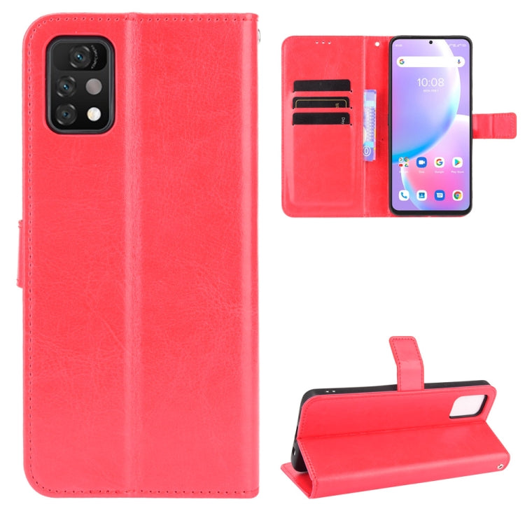 For Umidigi A11 Pro Max Crazy Horse Texture Horizontal Flip Leather Case with Holder & Card Slots & Lanyard
