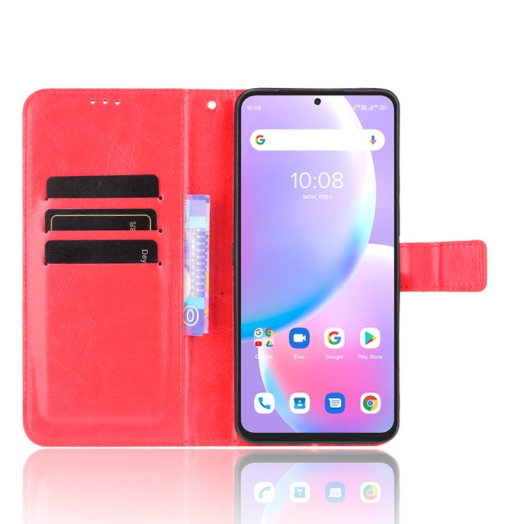 For Umidigi A11 Pro Max Crazy Horse Texture Horizontal Flip Leather Case with Holder & Card Slots & Lanyard