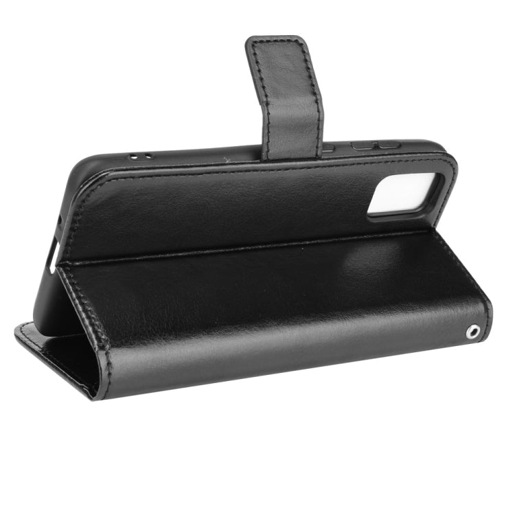 For ZTE Blade A31 Crazy Horse Texture Horizontal Flip Leather Case with Holder & Card Slots & Lanyard