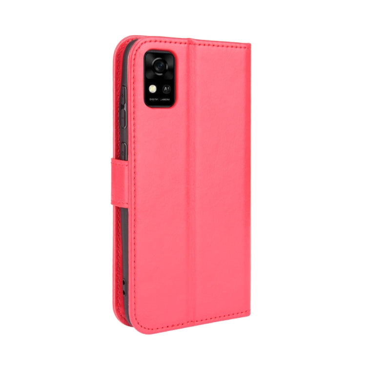 For ZTE Blade A31 Crazy Horse Texture Horizontal Flip Leather Case with Holder & Card Slots & Lanyard