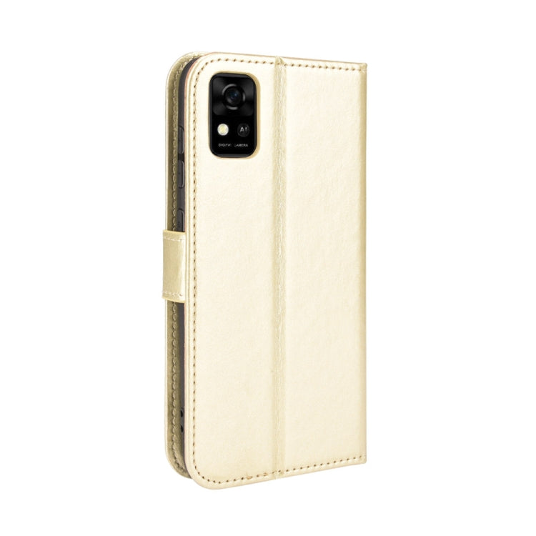 For ZTE Blade A31 Crazy Horse Texture Horizontal Flip Leather Case with Holder & Card Slots & Lanyard