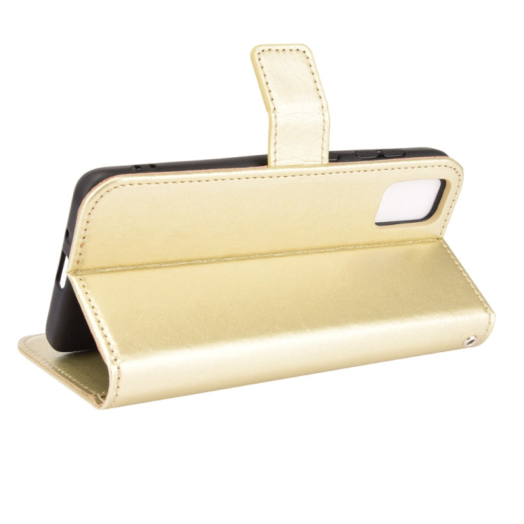For ZTE Blade A31 Crazy Horse Texture Horizontal Flip Leather Case with Holder & Card Slots & Lanyard
