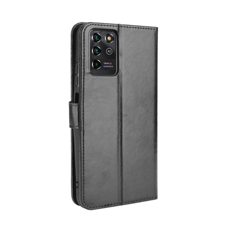 For ZTE Blade V30 Vita / V2022 Crazy Horse Texture Horizontal Flip Leather Case with Holder & Card Slots & Lanyard