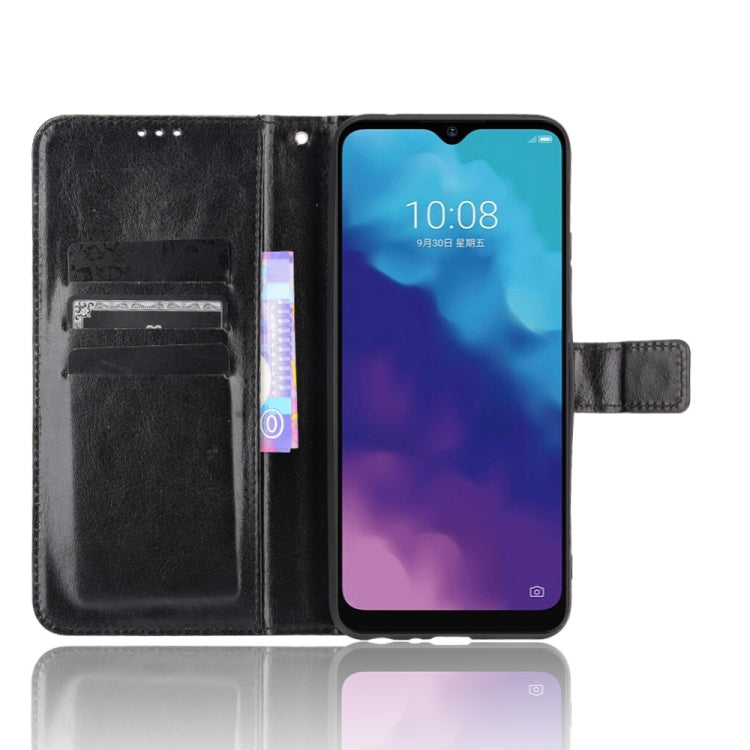 For ZTE Blade V30 Vita / V2022 Crazy Horse Texture Horizontal Flip Leather Case with Holder & Card Slots & Lanyard