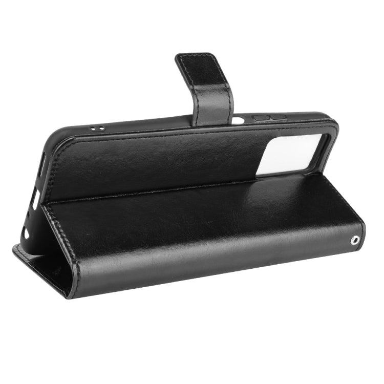 For ZTE Blade V30 Vita / V2022 Crazy Horse Texture Horizontal Flip Leather Case with Holder & Card Slots & Lanyard