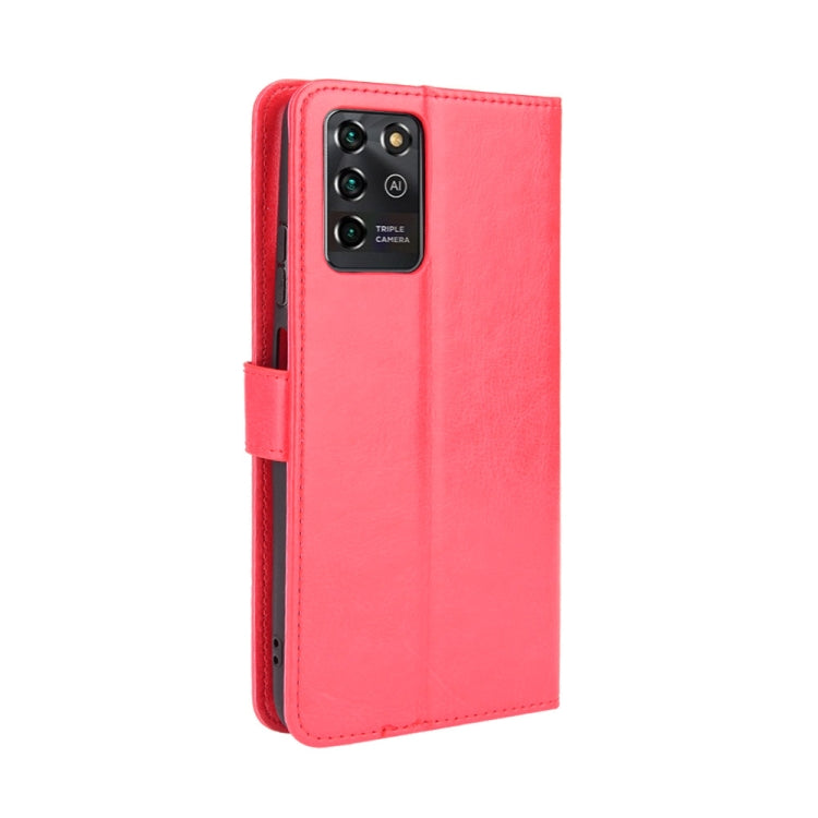 For ZTE Blade V30 Vita / V2022 Crazy Horse Texture Horizontal Flip Leather Case with Holder & Card Slots & Lanyard